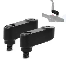 Spiegelverlängerung passend für Honda SW-T 400 09-15 Tourtecs Paar 40mm schwarz Kostenloser Rückversand