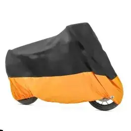 Schneller Versand Abdeckplane passend für Chopper / Custombikes DH1566 Craftride Chopper / CustombikesL schwarz-orange