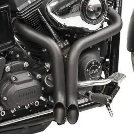 Craftride Auspuff passend für Harley Davidson Electra Glide Ultra Classic 89-16 Drag Pipe schwarz Neu