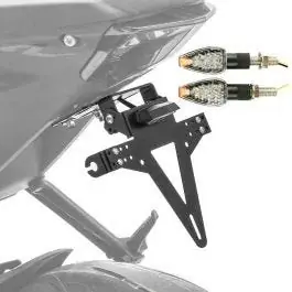 Set Kennzeichenhalter + 2x LED Blinker passend für MV Agusta F3 800 / 675 Zaddox KP12 Sichere Zahlung