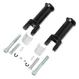 Sozius Fussrasten-Halter passend für Harley Davidson Fat Boy 18-19 Craftride schwarz Gratis Versand