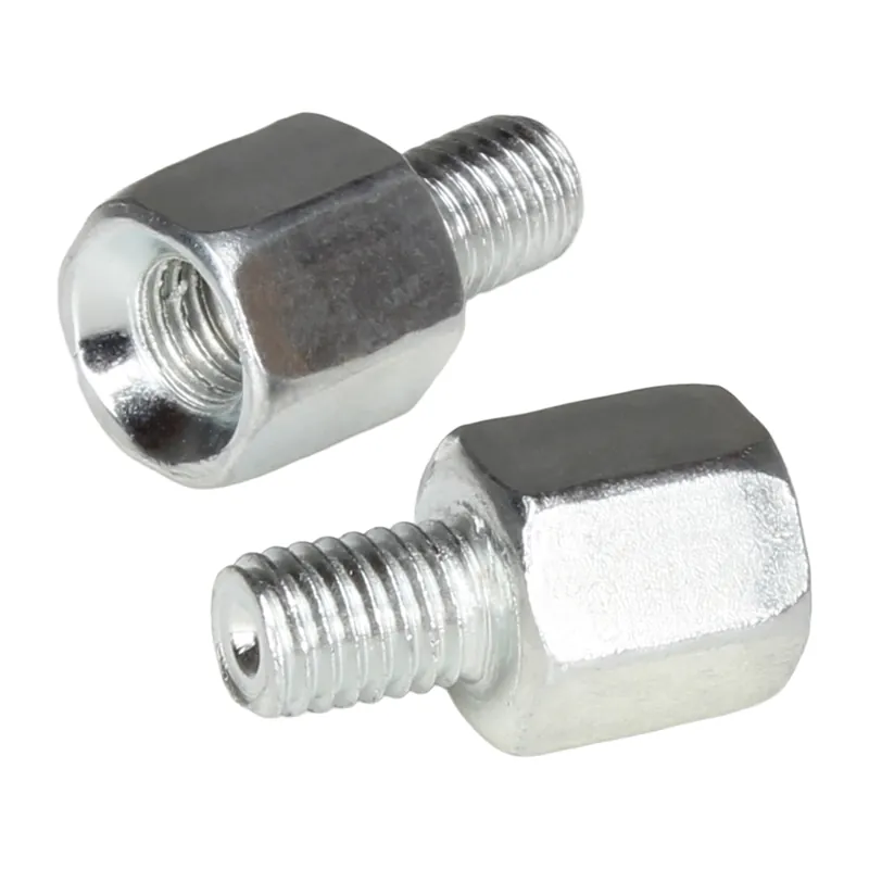 2x Spiegeladapter silber (Spiegel: M8 Linksgewinde / Lenker: M8 Rechtsgewinde) - Citomerx Ausverkauf