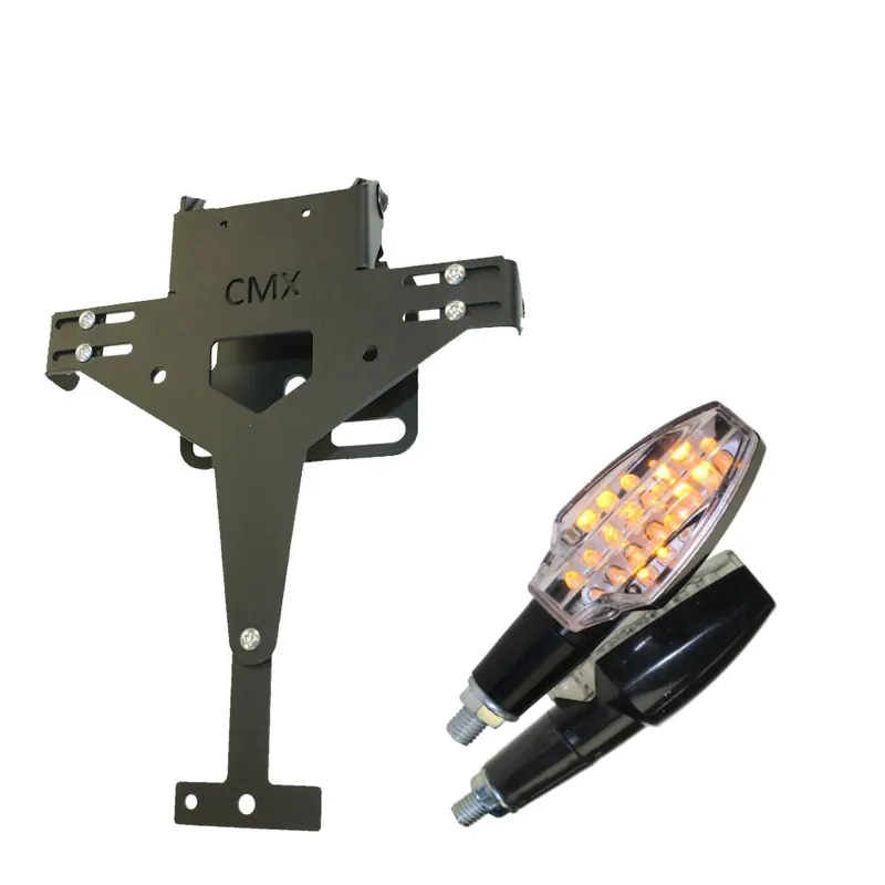 Versand Am Gleichen Tag CMX Kennzeichenhalter V3 gelocht mit Blinker SOTO im Set