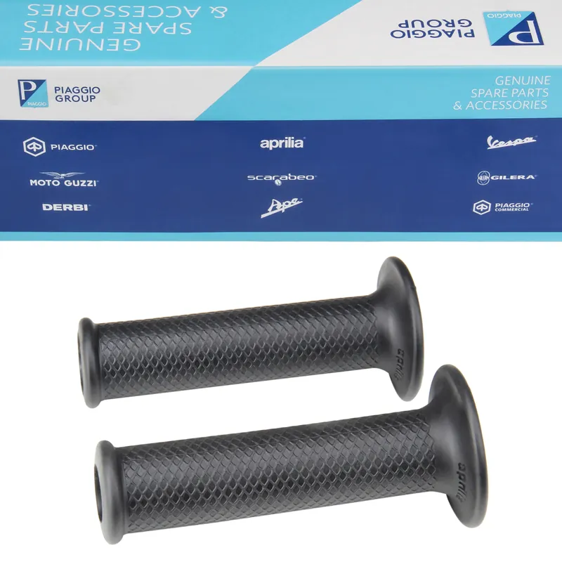 Begrenztes Angebot Griffgummi Satz schwarz AP8118287 für Aprilia AF 1 125 / Europa 50 / RS 50 125 / RX 50 / Tuono 125