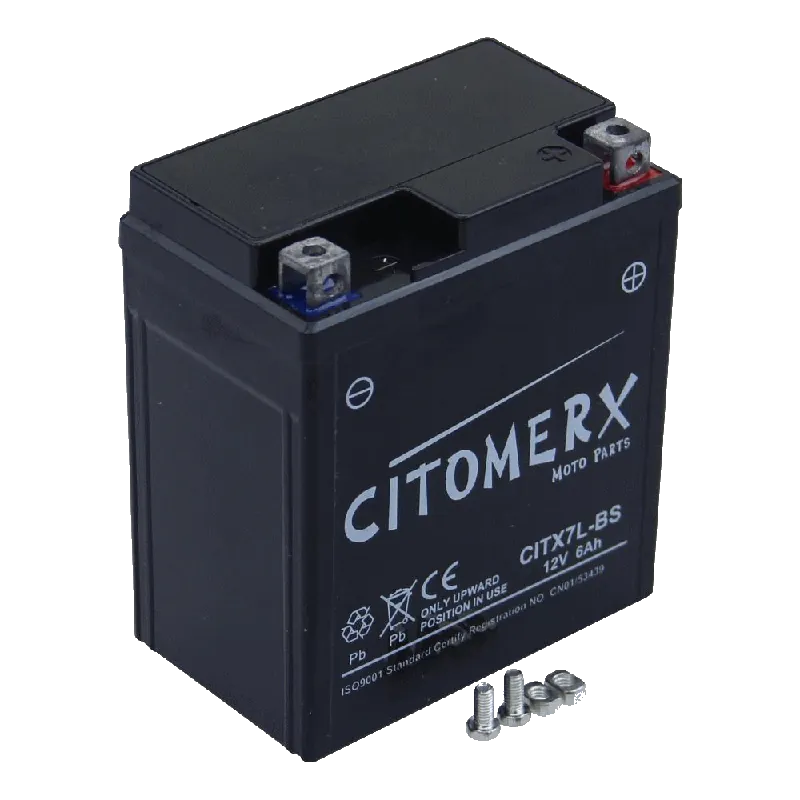 Mega-Angebot Gel-Batterie CIT YTX7L, 12 V 6 Ah, Pluspol rechts, DIN 50614