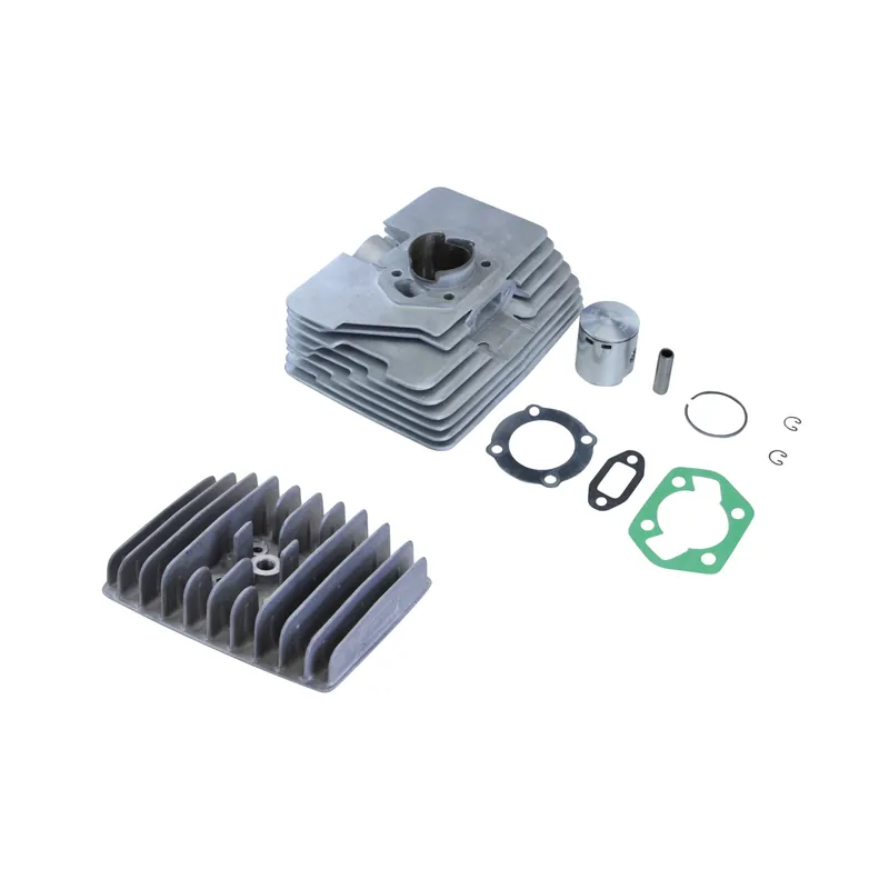 Zylinder Set + Kopf 50ccm 39mm (4 ÜS) für Zündapp Supertherm KS 50 517 530 / GTS 50 529 / CS Hai 50 448 Neue Ware