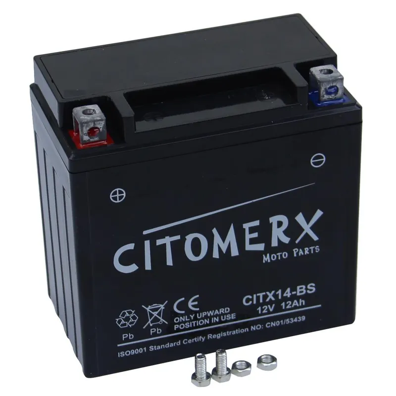Gel-Batterie CIT YTX14 , 12 V 12 Ah, Pluspol links, DIN 51214 Ausverkauf