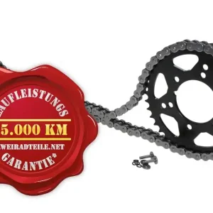 Nur Heute Kettensatz 15 55 für Yamaha DT 125 R RE X (4BL, DE03, DE06) 1990-2006 doppelt verstärkt