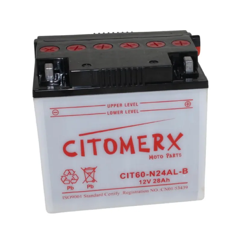 Abverkauf Flüssigbatterie CIT Y60-N24AL-B, 12 V 28 Ah, Pluspol rechts, DIN 52515