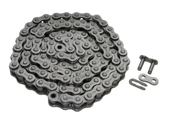 Kette doppelt verstärkt 428er (1/2 x 5/16) Teilung 134 Glieder offen inkl. Clip Kettenschloss Super-Preis