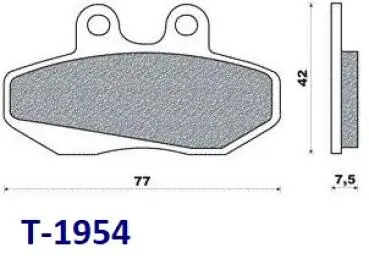 Bremsklötze 77 x 42mm, vorne, Aprilia, Beta, Bultaco, Derbi, Gas Gas, MH, Rieju, Finale Aktion