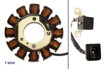 Preiswert Zündplatte / Lichtmaschine / Stator Scooter 50-100 Piaggio 4-Takt