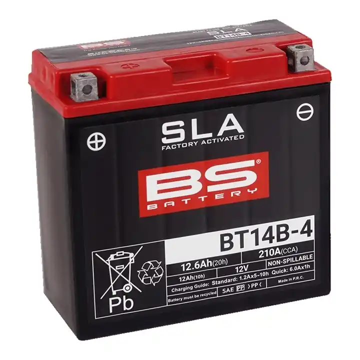 Werkseitig aktivierte Motorradbatterie BS-BATTERY SLA - II. Qualität Preisknaller