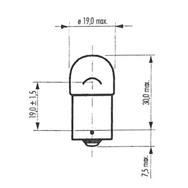 Žárovka RMS FLOSSER bílá 6V 10W ba15s Schneller Versand