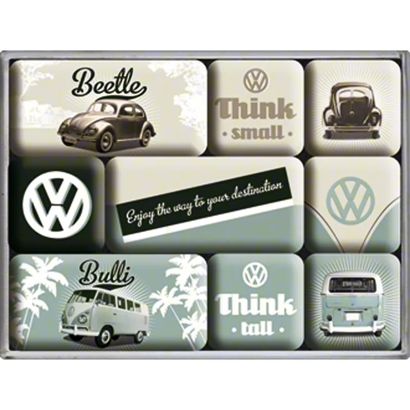 Nostalgic-Art Magnet-Set "VW Think Tall & Small" Preisreduziert
