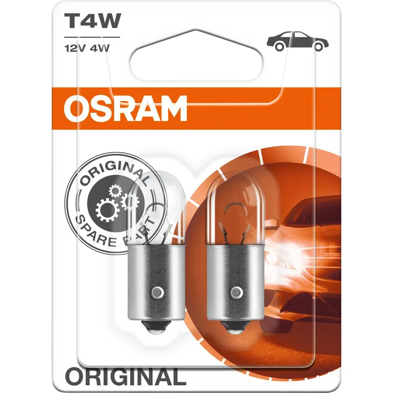 Osram Original Leuchtmittelpaar 12V, 4W Bajonettsockel BA9s Sichere Zahlung