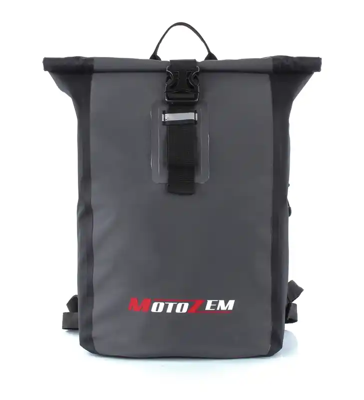 MotoZem wasserdichter Rucksack schwarz-grau Letzte Chance
