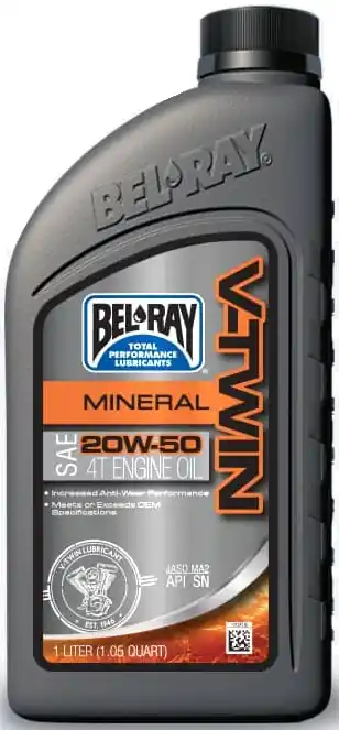 Motoröl Bel-Ray V-TWIN MINERAL 20W-50 1 l Gratis Versand