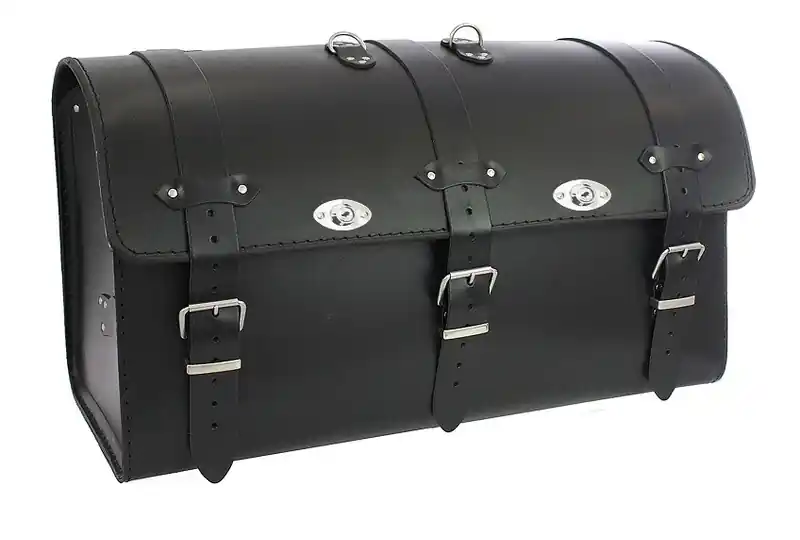 Chopper RSA-8A Motorradkoffer aus Leder - 2 Schlösser Direktkauf